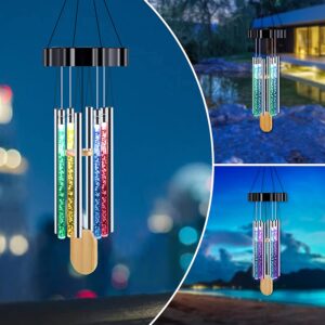 Qualife Wind Chimes, Solar Wind Chimes Outdoor/Indoor