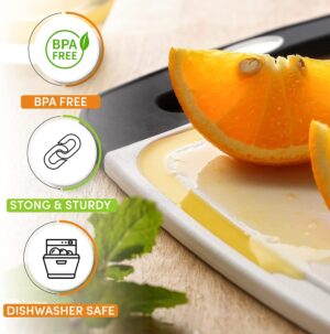 Spring Chef Professional Cutting Boards for Kitchen with Soft Grip