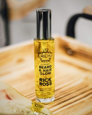 Rich by Rick Ross beard & hair glow